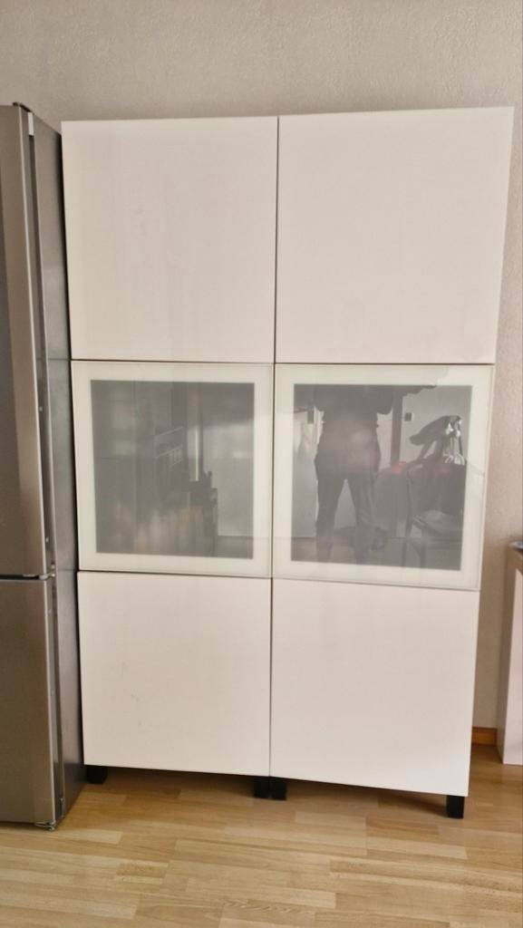 Ikea Besta 120x42x202 Wandkast/boekenkast. MET BEZORGING, Ophalen, Besta, Met deur(en), 100 tot 150 cm