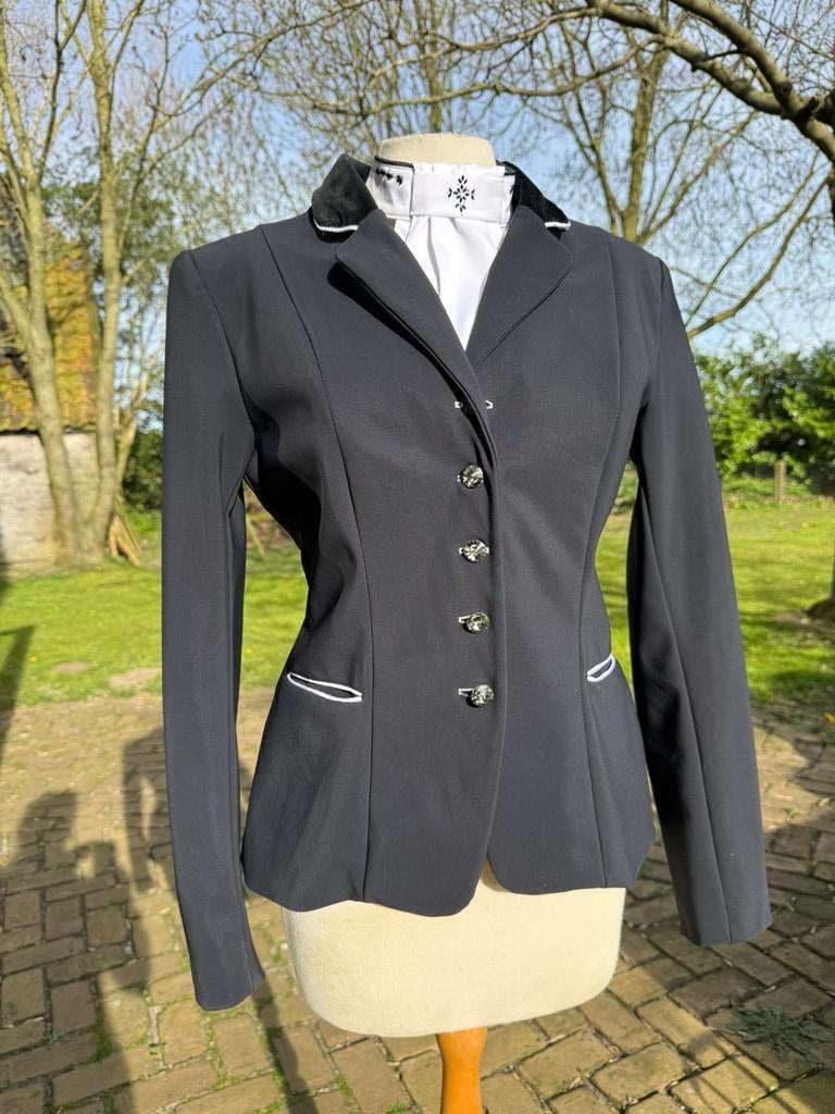 Zwart wedstrijdjasje Lamantia 36, Ophalen of Verzenden, Zo goed als nieuw, Dressuur, Bovenkleding