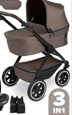 Nette kinderwagen met accessoires, Zo goed als nieuw, Combiwagen, Met reiswieg, Ophalen