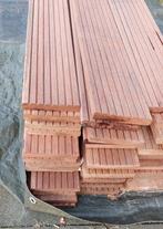 39 x Guyana teak vlonder- /steiger planken L 215 cm, Ophalen, Minder dan 25 mm, Nieuw, Plank