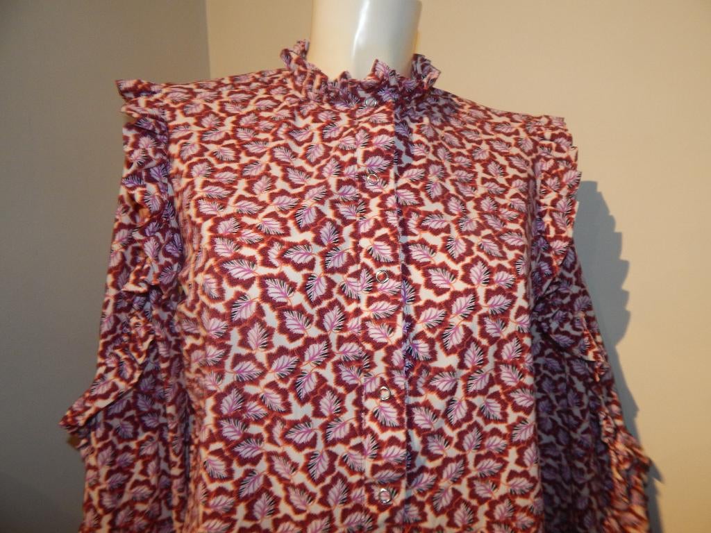 Studio Anneloes travel stof blouse drukkers print roesjes M, Maat 38/40 (M), Verzenden, Zo goed als nieuw, Overige kleuren
