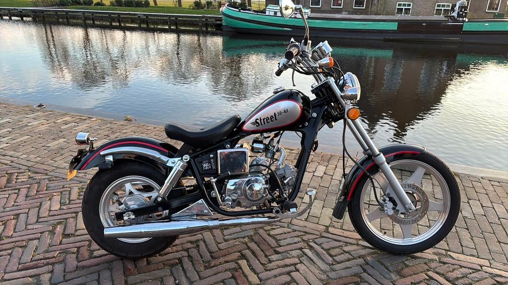 Exclusieve Chopper Brommer  Kinroad XT 50 cBouwj 2006 835 km, Ophalen of Verzenden, Zo goed als nieuw