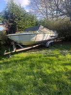 Boot met trailer - Opknapper, Watersport en Boten, Speedboten, Gebruikt, Binnenboordmotor, Ophalen of Verzenden, Minder dan 70 pk