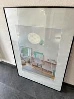 Wissellijst Zwart, Huis en Inrichting, Woonaccessoires | Lijsten, Ophalen, Metaal of Aluminium, Zo goed als nieuw, 75 tot 100 cm