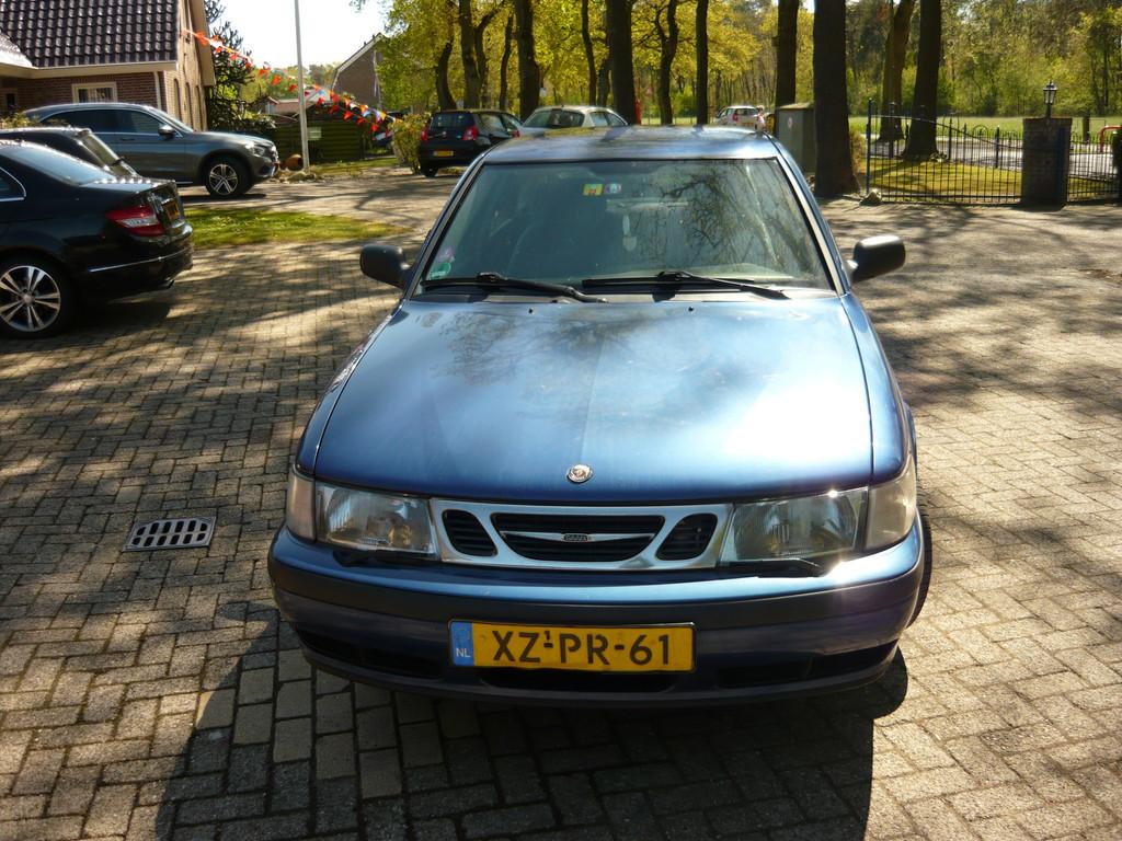 Saab 9-3 2.0 S, Auto's, Saab, Stof, Gebruikt, 4 cilinders, Blauw