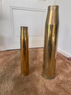 Twee messing hulzen, Antiek en Kunst, Ophalen