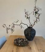 Sobere oude zwart/grijze kruik pot, Huis en Inrichting, Woonaccessoires | Kunstplanten en Kunstbloemen, Ophalen, Gebruikt