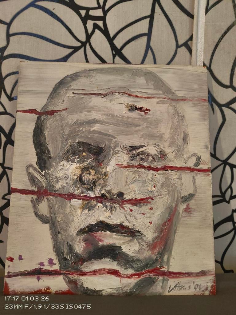 Expressief portret – toegeschreven aan Vittorio Roerade, Ophalen of Verzenden