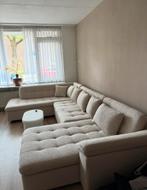 Crème bouclé bank, Ophalen, Zo goed als nieuw, Stof, Japandi