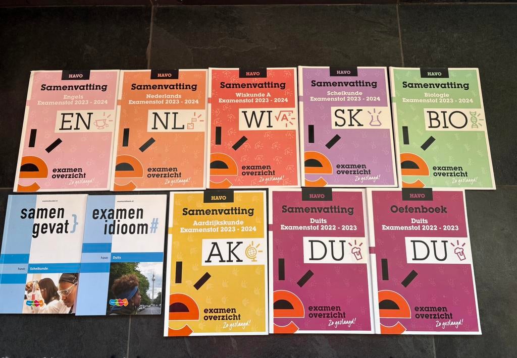 Havo examen samenvattingen / samengevat, Ophalen, Zo goed als nieuw, HAVO