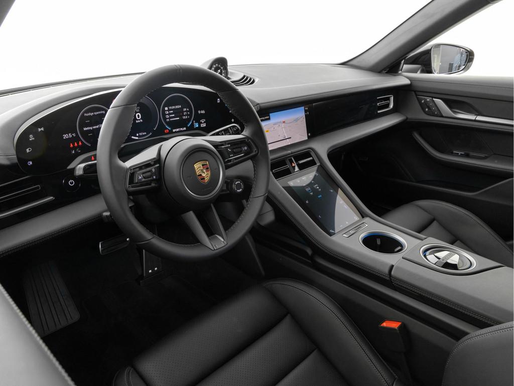 Porsche Taycan 4 Cross Turismo, Auto's, Porsche, Gebruikt, Zwart, Adaptive Cruise Control, Met garantie (alle)
