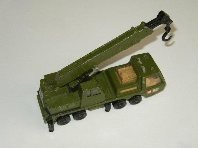 Matchbox Super Kings K 12 Hercules Mobile Crane groen, Hobby en Vrije tijd, Modelauto's | 1:50, Zo goed als nieuw, Bus of Vrachtwagen