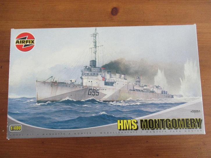 HMS Montgomery (Airfix 1/400), Hobby en Vrije tijd, Modelbouw | Boten en Schepen, Nieuw, 1:200 of kleiner, Airfix, Ophalen of Verzenden