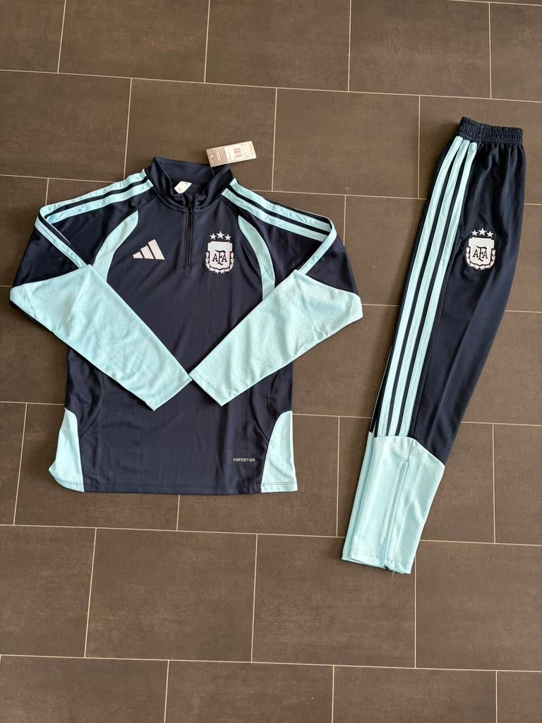 Argentinië trainingspak 2025/2026 maat M – zwart/lichtblauw, Ophalen of Verzenden, Zo goed als nieuw, Zwart, Voetbal