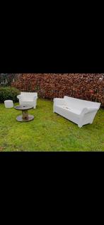 Kartell Bubble Club Stoel en Bank - Wit, Kunststof, Gebruikt, Driepersoons, 75 tot 100 cm