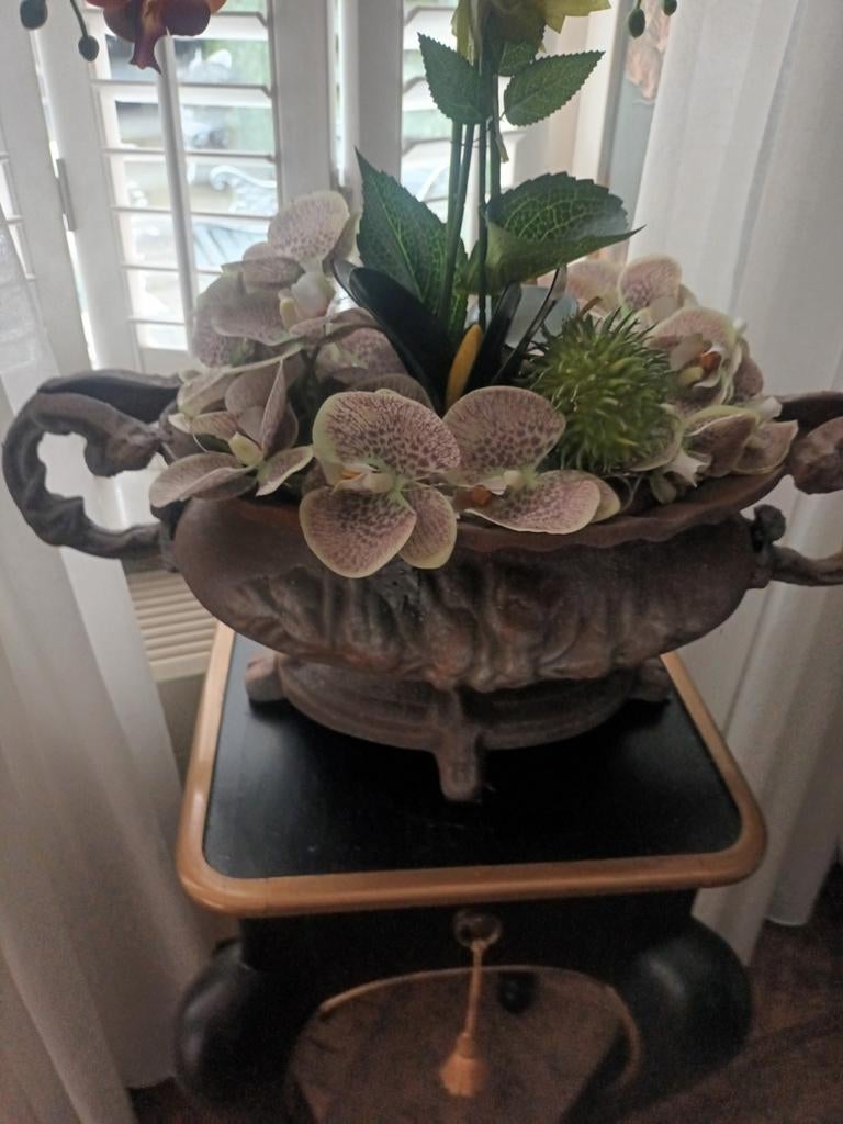 Prachtige  grote antieke  jardiniere, Ophalen