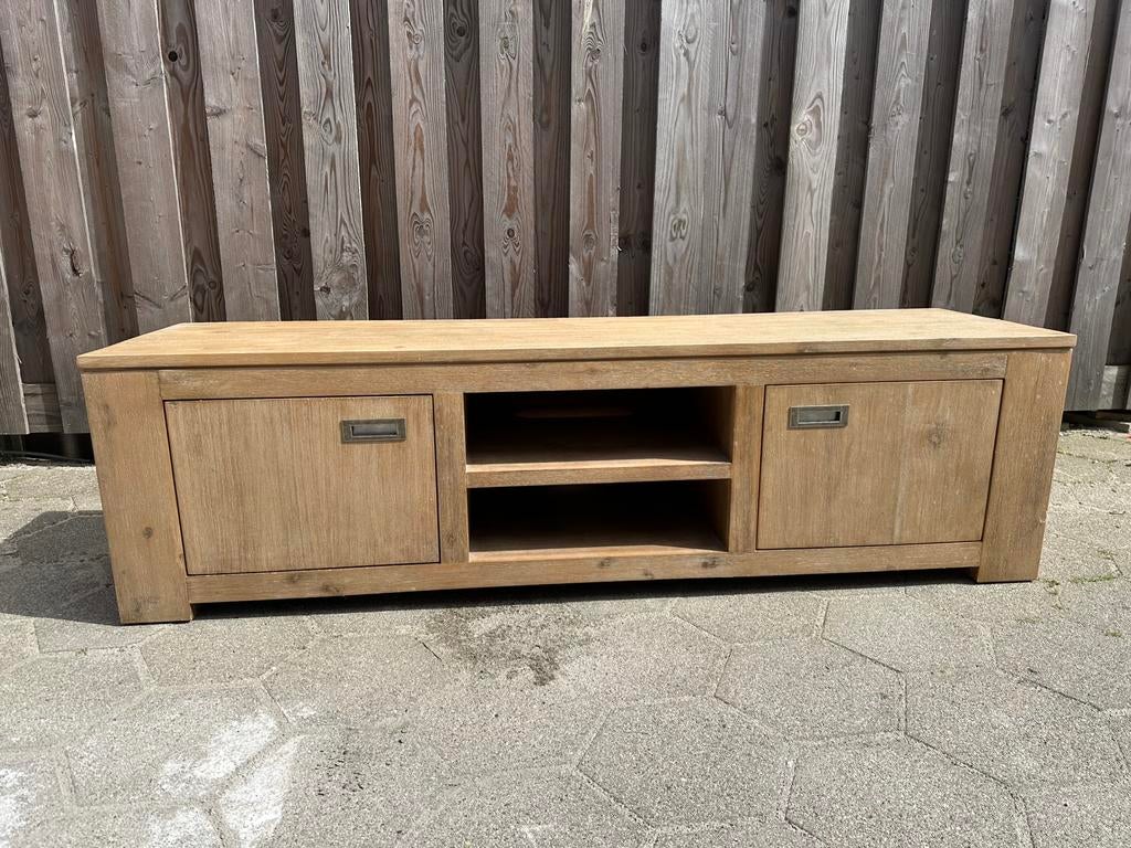 Tv meubel Sanders meubelstad acaciahout, Huis en Inrichting, Kasten | Televisiemeubels, Ophalen of Verzenden, Zo goed als nieuw