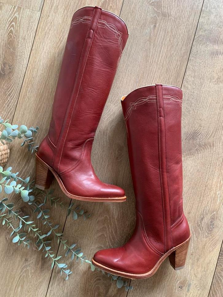 Frye hoge cowboylaarzen hak 37 western boots laarzen, Hoge laarzen, -, Nieuw, Ophalen of Verzenden