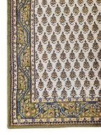 Vintage oosters wol vloerkleed loper Mir green 80x323cm, Crème, Klassiek, Traditioneel, Perzisch, 200 cm of meer, Zo goed als nieuw