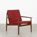 Svend Age Eriksen Teak Lounge Chair Glostrup Mobelfabrik, Gebruikt, 75 tot 100 cm, 50 tot 75 cm, Hout