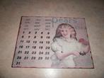 Metalen bord kalender pears soap, Ophalen of Verzenden, Gebruikt, Reclamebord