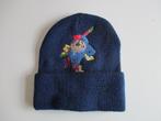 Tazmanian Devil Taz Skiing vintage navy blue beanie 1998, Info@taurusvintage.nl, Nieuw, Overige maten, Ophalen of Verzenden
