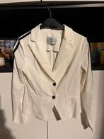 Jane Luschka travelstof blazertje maat L, Ophalen of Verzenden, Zo goed als nieuw, Wit, Jasje