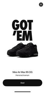 Airmax 95 levi’s, Overige kleuren, Nike, Nieuw, Ophalen of Verzenden