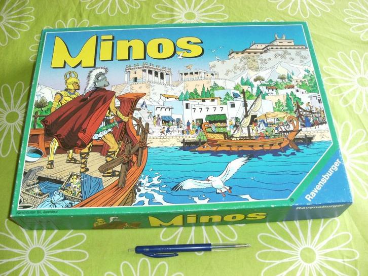 Minos bordspel - sticht nederzettingen en bouw steden, Hobby en Vrije tijd, Gezelschapsspellen | Bordspellen, Gebruikt, Een of twee spelers