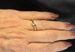 Gouden Vintage design ring edelstenen en diamant. 2025/737., 18 tot 19, Overige kleuren, ., Ophalen of Verzenden