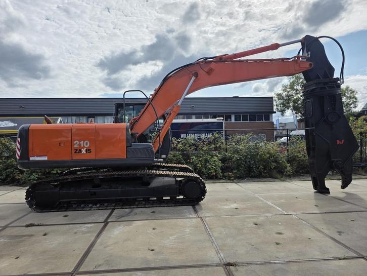 hitachi zx210 scrap shear, Zakelijke goederen, Machines en Bouw | Kranen en Graafmachines, Kraan