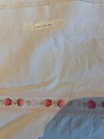 Vintage Laken met Bloemmotief - 3.20 x 2.40, Ophalen of Verzenden