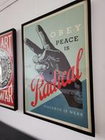 Handgesigneerd litho Shepard Fairey (Obey), Peace is Radical, Antiek en Kunst, Kunst | Litho's en Zeefdrukken, Ophalen