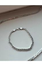 Koningsketting en Armband, Sieraden, Tassen en Uiterlijk, Kettingen, Ophalen, Gebruikt, Zilver