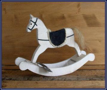 Decoratief brocant hobbelpaard / hobbelpaardje (nieuw)  beschikbaar voor biedingen