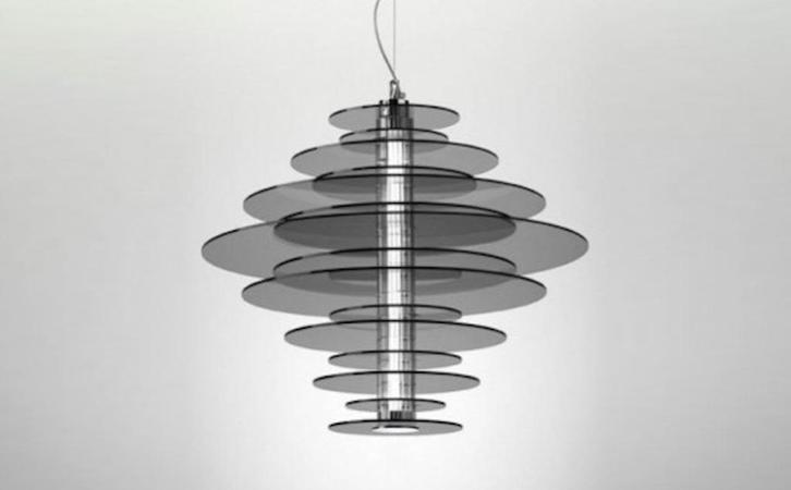 Leucos Rondelle Hanglamp - NIEUW IN DOOS, Huis en Inrichting, Lampen | Hanglampen, Nieuw, 50 tot 75 cm, Kunststof, Metaal, Ophalen