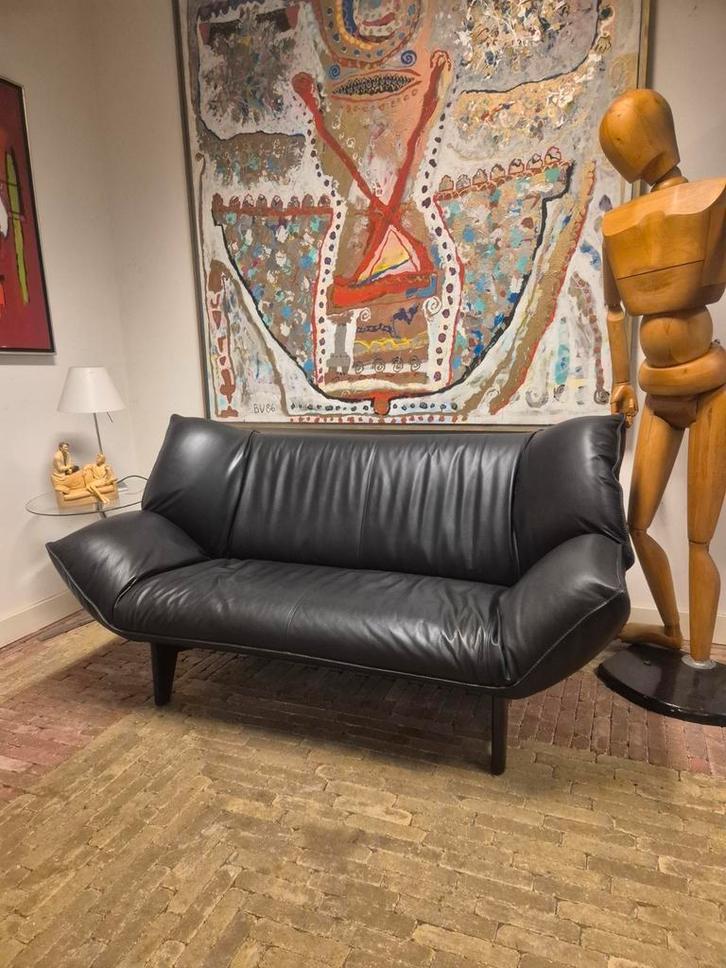 Leolux Tango 2-zits leren designbank Topstaat!, Huis en Inrichting, Banken | Sofa's en Chaises Longues, Gebruikt, Tweepersoons