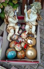 2 engelen en leuke kerstballen, Diversen, Kerst, Ophalen, Zo goed als nieuw