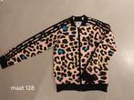 Adidas Trainingsjack/jas Leopard maat 128 Origineel ZGAN, Ophalen of Verzenden, Zo goed als nieuw, Jas