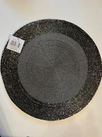 Placemat rond zwart glitter nieuw, Ophalen of Verzenden, Nieuw