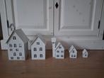 Decoratie huisjes (5 stuks) van metaal, Huis en Inrichting, Ophalen of Verzenden, Zo goed als nieuw