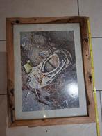 Unieke juthouten fotolijst, Ophalen, Minder dan 50 cm, Zo goed als nieuw, Minder dan 50 cm