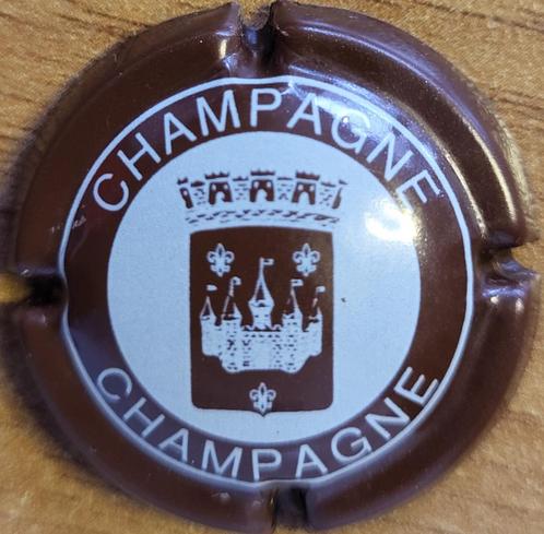 Champagnecapsule PANNIER bruin & wit nr.18, Verzamelen, Wijnen, Nieuw, Champagne, Frankrijk, Ophalen of Verzenden