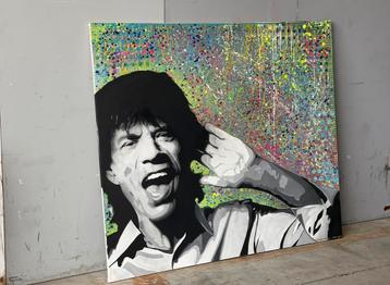 Rolling Stones schilderij 170x160 Mick Jagger canvas 