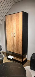 Teakhouten kast / dressoir met stalen frame, Ophalen, Teakhout, Nieuw, 50 tot 100 cm