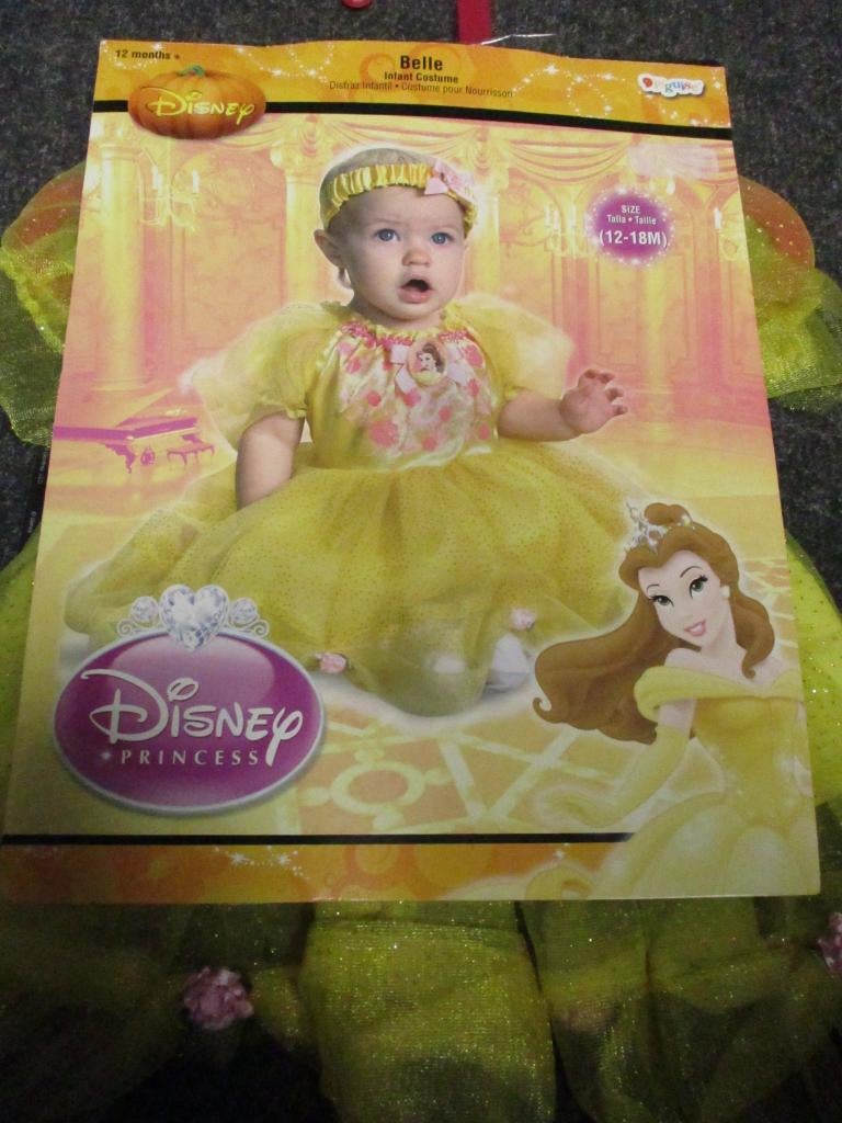 DISNEY PRINSES BELLE VERKLEEDSET NIEUW 12-18 maanden, Verzenden, Nieuw, 104 of kleiner, Meisje