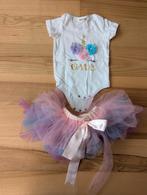 Outfit setje romper+tutu rokje voor 1e verjaardag, Ophalen of Verzenden, Zo goed als nieuw, Meisje, Setje
