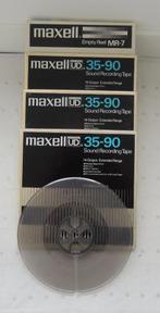 te koop,4x maxell box met 5 reels met en zonder tape, Audio, Tv en Foto, Bandrecorders, Ophalen of Verzenden