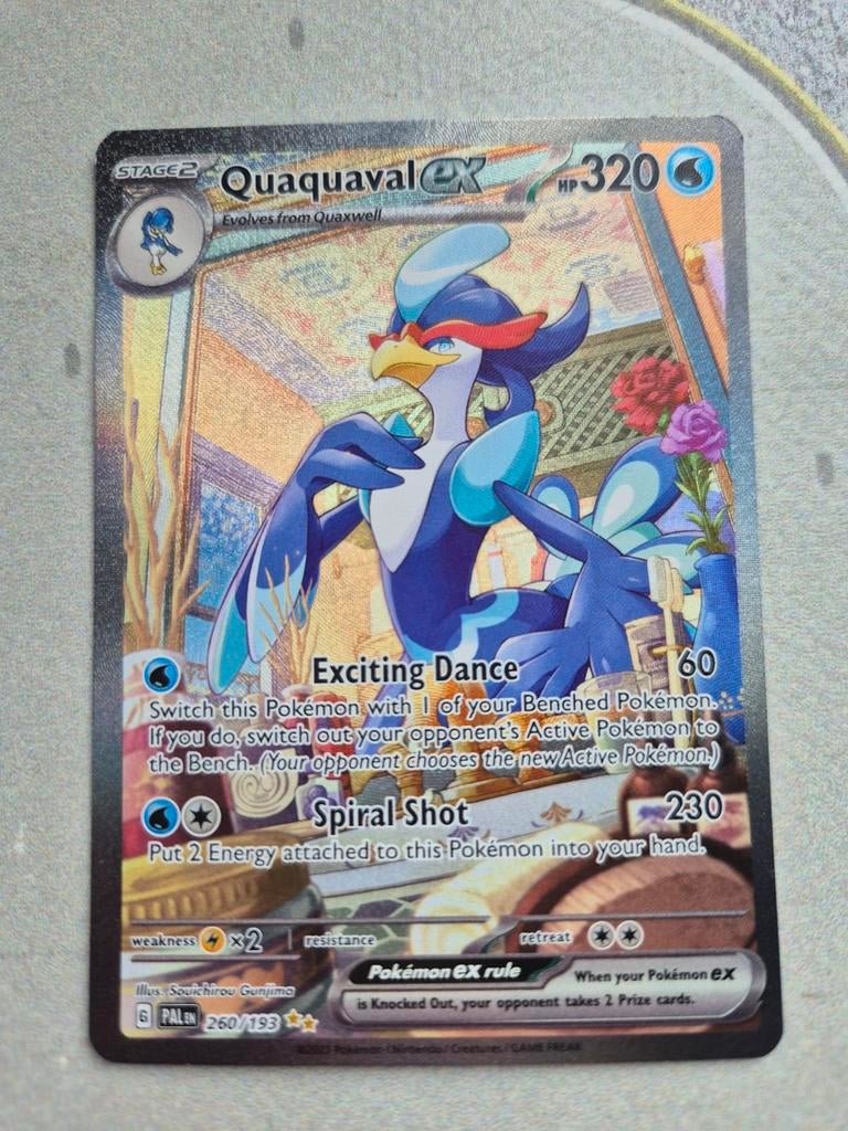 Quaquaval EX Holo Pokémonkaart, Ophalen, Zo goed als nieuw, Losse kaart, Foil