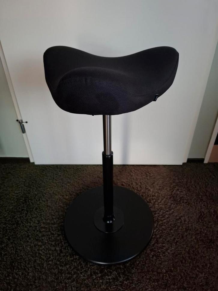 Varier Move | Zit-Sta Zadelkruk, Huis en Inrichting, Bureaustoelen, Zo goed als nieuw, Bureaukruk, Zwart, Ergonomisch, Ophalen